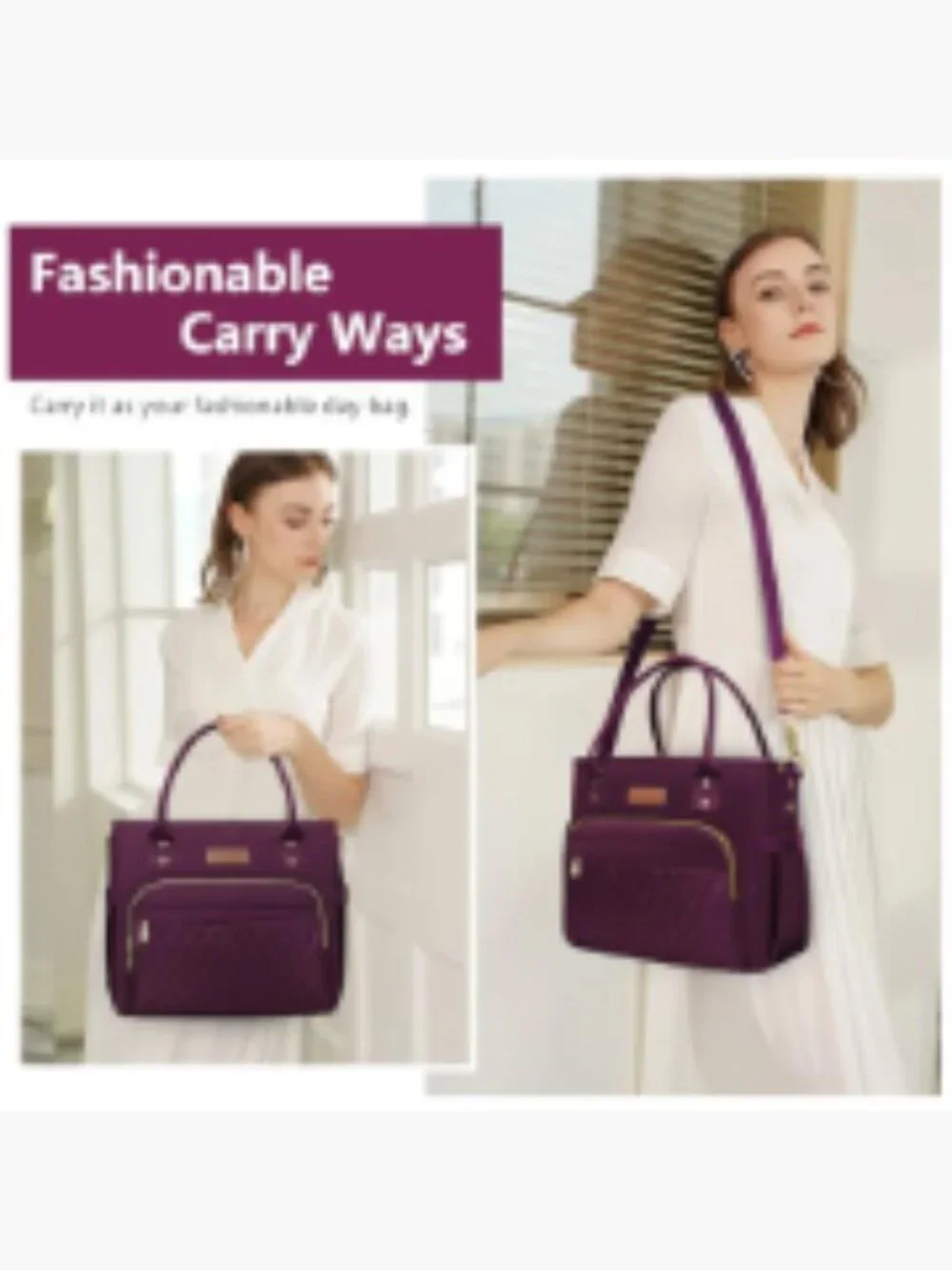 Insulated Lunch Bag Women Large Tote Cooler for Work Picnic Camping 18L